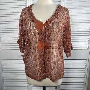 Draper’s &‎ Damon’s Open Knit Cardigan M.